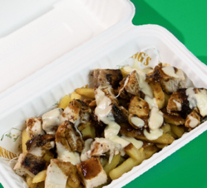 Jerked-up loaded fries